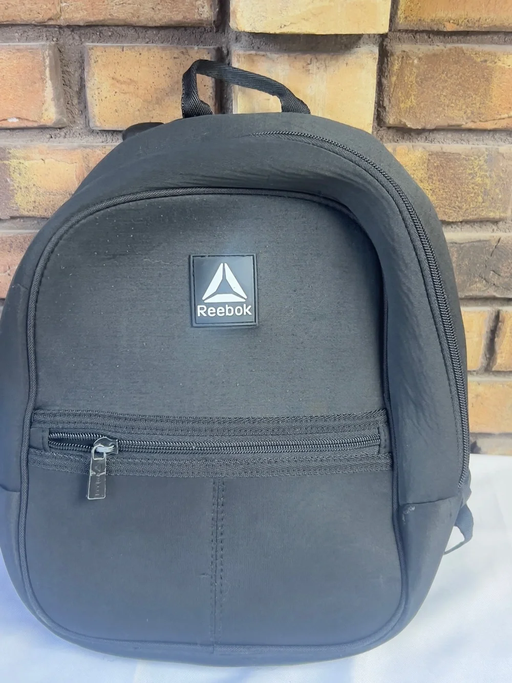 Reebok Black Compact Front-Zip Backpack
